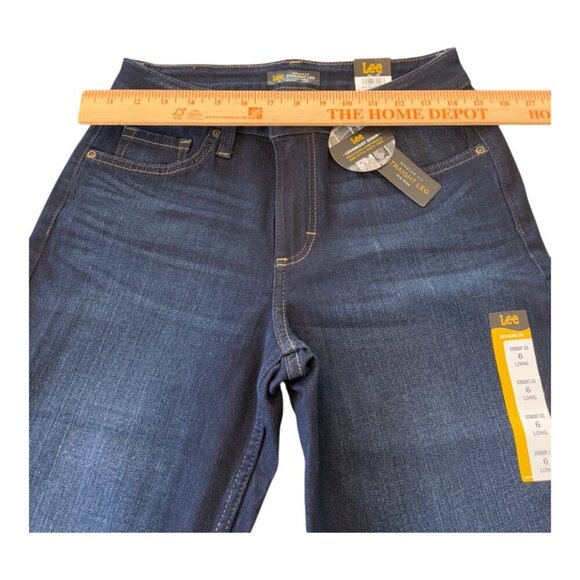 Lee Women's Midrise Straight Jean Size 6 Long - Picture 7 of 13